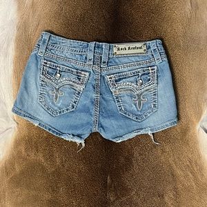 Rock Revival Kai Short Blinged Out Denim Shorts